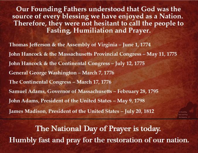 Founding Fathers List May 3 2018